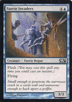 2012 Magic the Gathering 2013 Core Set #51 Faerie Invaders Front