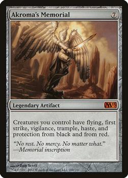 2012 Magic the Gathering 2013 Core Set #200 Akroma's Memorial Front