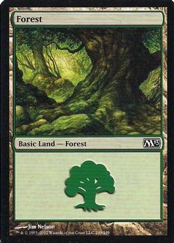 2012 Magic the Gathering 2013 Core Set #249 Forest Front