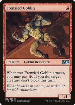 2014 Magic 2015 #142 Frenzied Goblin Front