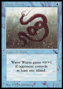 1994 Magic the Gathering The Dark #NNO Water Wurm Front