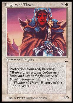 1994 Magic the Gathering The Dark #NNO Knights of Thorn Front
