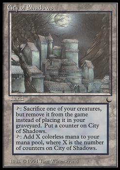 1994 Magic the Gathering The Dark #NNO City of Shadows Front