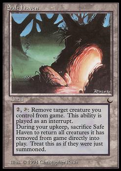 1994 Magic the Gathering The Dark #NNO Safe Haven Front