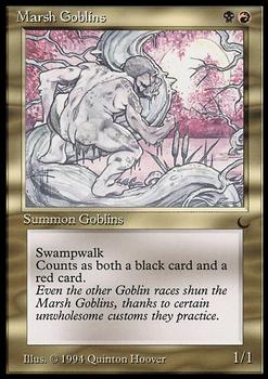 1994 Magic the Gathering The Dark #NNO Marsh Goblins Front