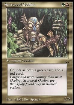 1994 Magic the Gathering The Dark #NNO Scarwood Goblins Front