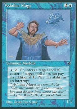 1994 Magic the Gathering Fallen Empires #NNO Vodalian Mage Front