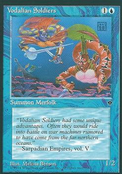 1994 Magic the Gathering Fallen Empires #NNO Vodalian Soldiers Front