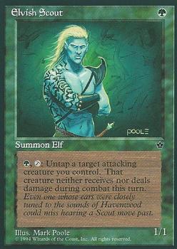 1994 Magic the Gathering Fallen Empires #NNO Elvish Scout Front