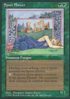 1994 Magic the Gathering Fallen Empires #NNO Spore Flower Front