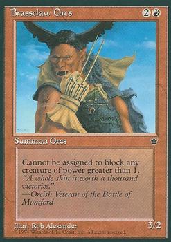1994 Magic the Gathering Fallen Empires #NNO Brassclaw Orcs Front