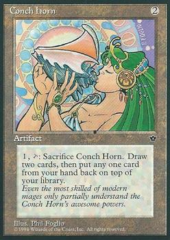 1994 Magic the Gathering Fallen Empires #NNO Conch Horn Front