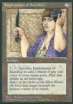1994 Magic the Gathering Fallen Empires #NNO Implements of Sacrifice Front