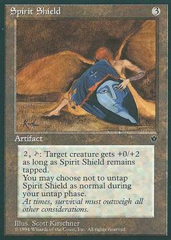 1994 Magic the Gathering Fallen Empires #NNO Spirit Shield Front