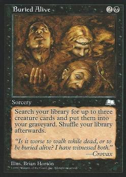 1997 Magic the Gathering Weatherlight #NNO Buried Alive Front