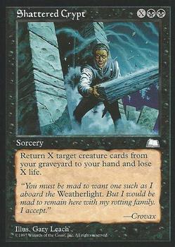 1997 Magic the Gathering Weatherlight #NNO Shattered Crypt Front