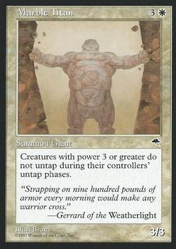 1997 Magic the Gathering Tempest #NNO Marble Titan Front