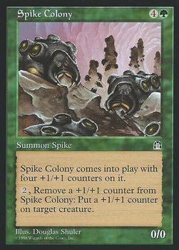 1998 Magic the Gathering Stronghold #NNO Spike Colony Front