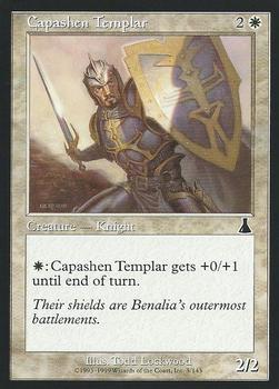 1999 Magic the Gathering Urza's Destiny #5 Capashen Templar Front