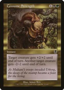 2001 Magic the Gathering Apocalypse #93 Consume Strength Front