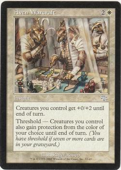 2002 Magic the Gathering Judgment #2 Aven Warcraft Front