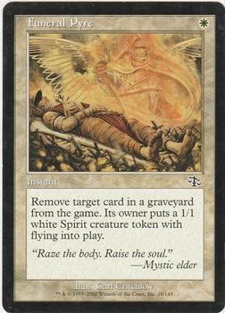 2002 Magic the Gathering Judgment #10 Funeral Pyre Front