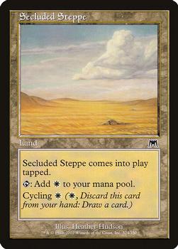2002 Magic the Gathering Onslaught #324 Secluded Steppe Front