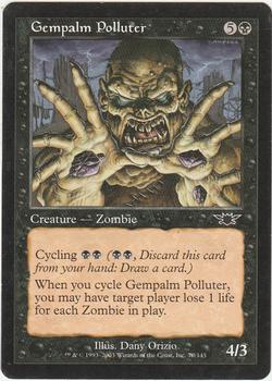 2003 Magic the Gathering Legions #70 Gempalm Polluter Front