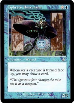 2003 Magic the Gathering Scourge #28 Aphetto Runecaster Front