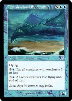 2003 Magic the Gathering Scourge #54 Thundercloud Elemental Front