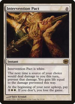 2007 Magic the Gathering Future Sight #8 Intervention Pact Front