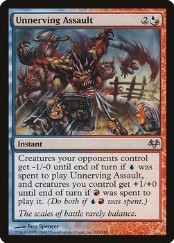 2008 Magic the Gathering Eventide #114 Unnerving Assault Front