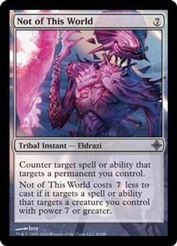 2010 Magic the Gathering Rise of the Eldrazi #8 Not of This World Front