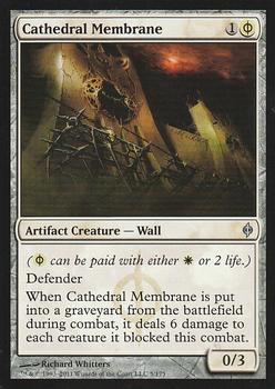 2011 Magic the Gathering New Phyrexia #5 Cathedral Membrane Front