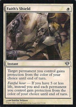 2012 Magic the Gathering Dark Ascension #7 Faith's Shield Front