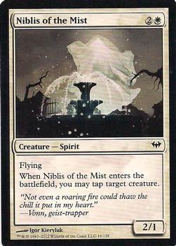 2012 Magic the Gathering Dark Ascension #15 Niblis of the Mist Front