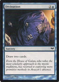 2012 Magic the Gathering Dark Ascension #35 Divination Front