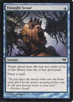 2012 Magic the Gathering Dark Ascension #52 Thought Scour Front