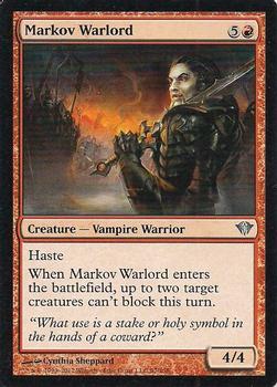 2012 Magic the Gathering Dark Ascension #97 Markov Warlord Front