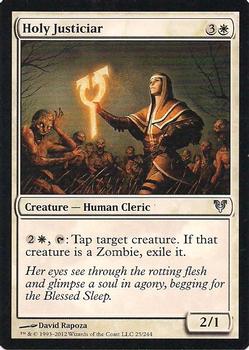 2012 Magic the Gathering Avacyn Restored #25 Holy Justiciar Front