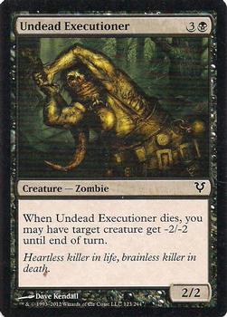 2012 Magic the Gathering Avacyn Restored #123 Undead Executioner Front