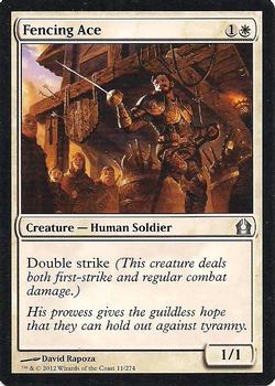 2012 Magic the Gathering Return to Ravnica #11 Fencing Ace Front