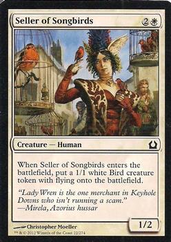 2012 Magic the Gathering Return to Ravnica #22 Seller of Songbirds Front