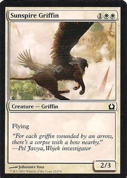 2012 Magic the Gathering Return to Ravnica #25 Sunspire Griffin Front
