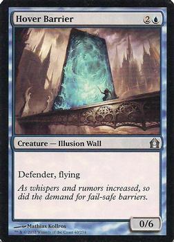 2012 Magic the Gathering Return to Ravnica #40 Hover Barrier Front