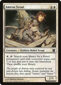 2013 Magic the Gathering Modern Masters #2 Amrou Scout Front