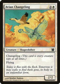 2013 Magic the Gathering Modern Masters #6 Avian Changeling Front
