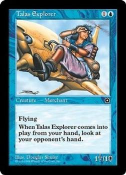 1998 Magic the Gathering Portal Second Age #NNO Talas Explorer Front