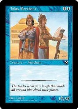 1998 Magic the Gathering Portal Second Age #NNO Talas Merchant Front