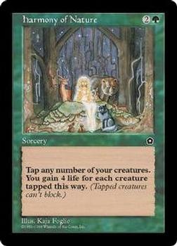 1998 Magic the Gathering Portal Second Age #NNO Harmony of Nature Front
